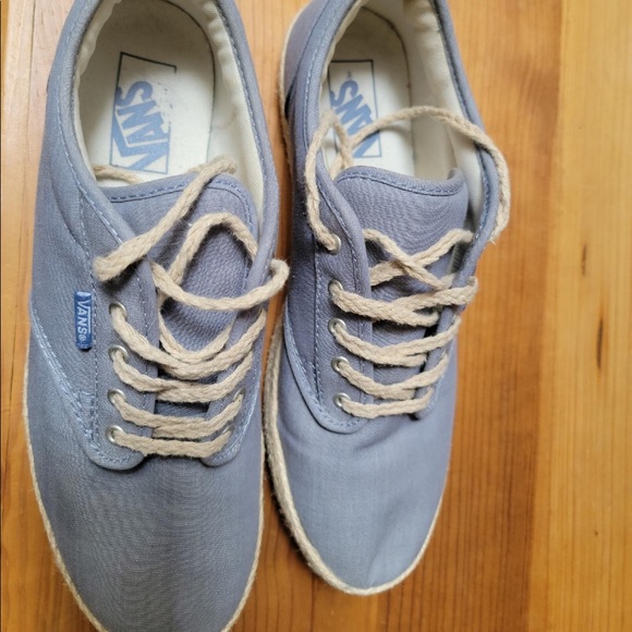Van's. Women's size 9.5. Cute blue espadrille style! Only worn a few times. - Picture 3 of 6